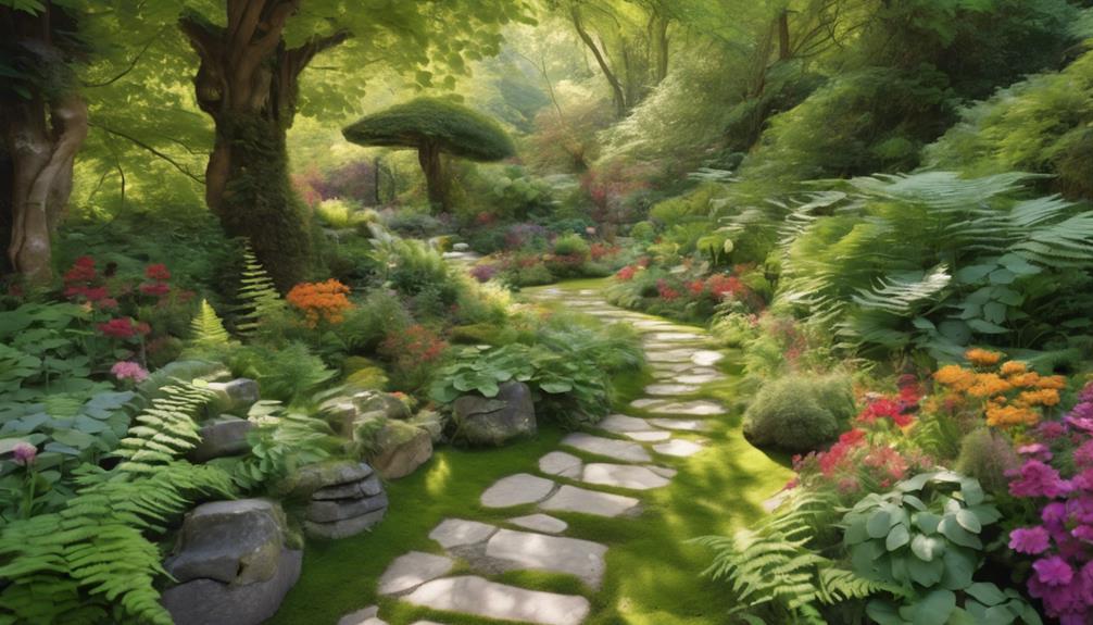 custom stone pathways enhance gardens