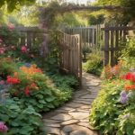 enhance garden aesthetics through fencing