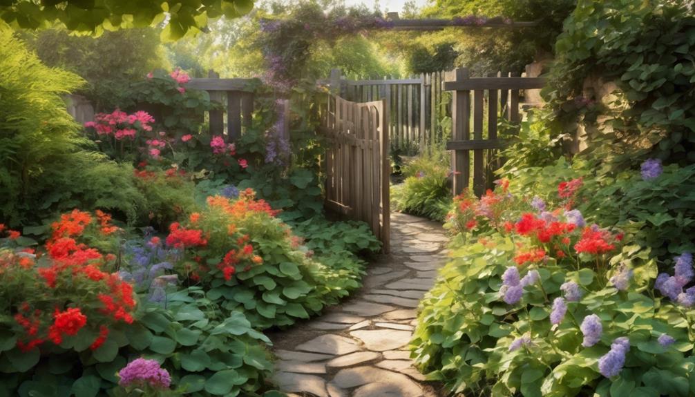 enhance garden aesthetics through fencing