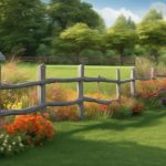 wind protective garden fencing installation